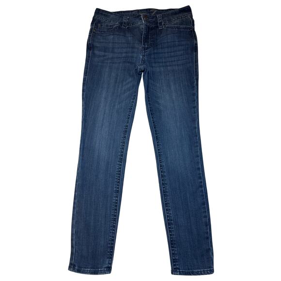 Seven7 Women's Size 6 Dark Wash Mid Rise Denim Jeans Stretch - Picture 1 of 8